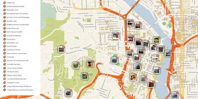 Portland chůze mapě