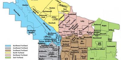 Zónování mapa Portland